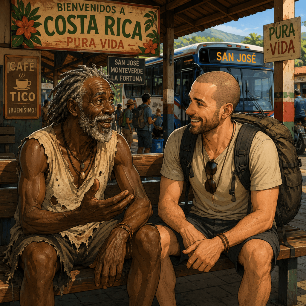 black jack talking to gringo in costa rica